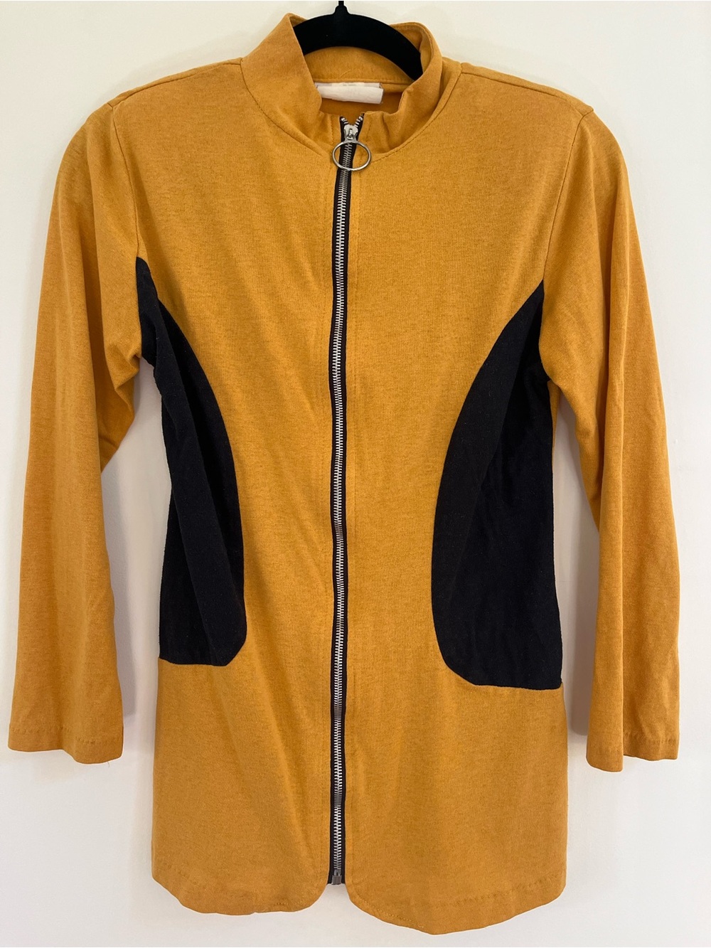 Vintage 80โs City Sites Mustard Yellow Zip-Front Women's Tunic & Matching Skirt